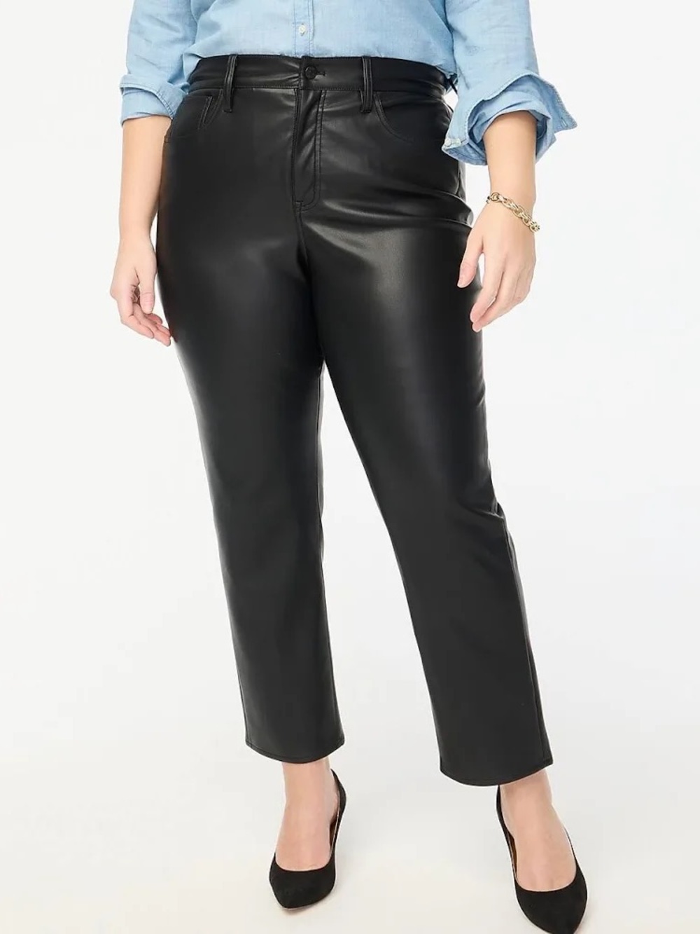 J. Crew faux leather pants